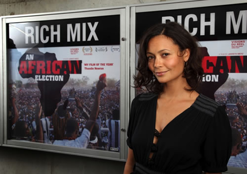 Thandie Newton at her ‘film of the year’ before a screening in London last Sunday.