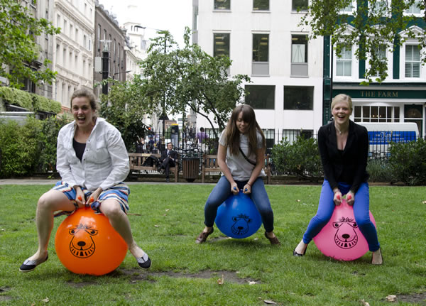 Space hopper race